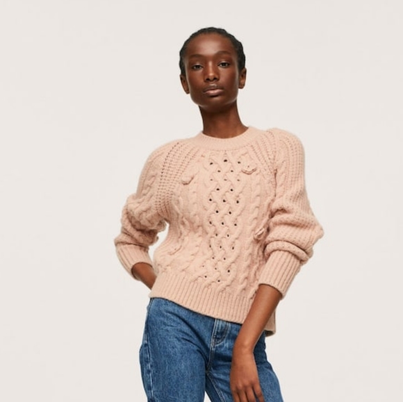 🔥Last 2🔥 MANGO Applique sweater - Picture 4 of 7